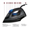 Steam iron with 7 functions 1800W Bomann DB 6003 CB Black/Blue