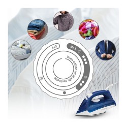 Steam iron with 7 functions 2200W Bomann DB 6004 CB White/Blue