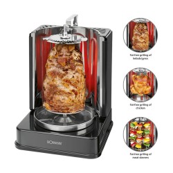 1400W Vertical Multigrill Bomann DVG 3006 CB Black