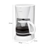 Cafetière 12-14 tasses 1,5L Bomann KA183CB-Blanc