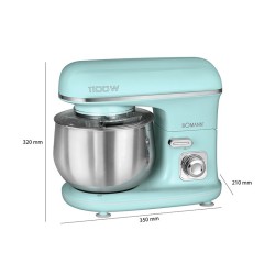 Robot pétrin multifonction 5L 1100W Bomann KM 6030 CB Menthe/Vert