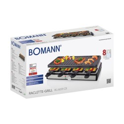 Raclette grill 8 persons Bomann RG 6039 CB Black