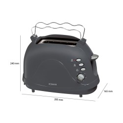 Grille-pain 2 fentes Bomann TA 246 CB Gris