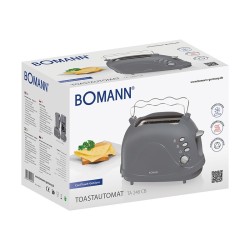 Bomann TA 246 CB 2-slice toaster Grey