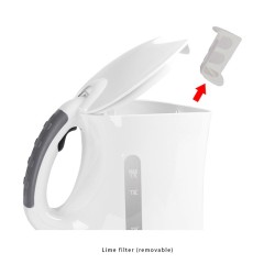 Electric kettle 1,7L 2200W Bomann WK 5011 CB White