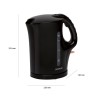 Bouilloire électrique 1,7L 2200W Bomann WK 5011CB Noir