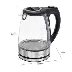 Electric glass kettle 1,5L 2200W Bomann WKS 6032 G CB