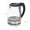 Electric glass kettle 1,5L 2200W Bomann WKS 6032 G CB