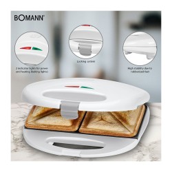 Bomann ST 5016 CB white sandwich maker
