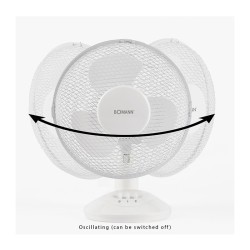 Table fan 23cm Bomann VL 1137 CB White