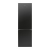 269L black refrigerator and freezer Bomann KG184-1-black