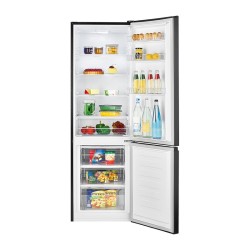 Réfrigérateur et congélateur 269L Noir inox Bomann KG184-1-noir
