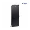 Réfrigérateur et congélateur 269L Noir inox Bomann KG184-1-noir