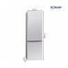 Réfrigérateur et congélateur 269L inox Bomann KG184-1-inox