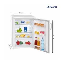 133L white refrigerator Bomann VS 2195.1 white