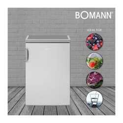 133L stainless steel refrigerator Bomann VS 2195.1 stainless steel