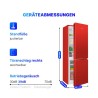 Refrigerator and freezer 175L red KG 320.2 red