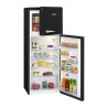 208L retro black refrigerator and freezer DTR 353.1 black