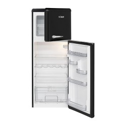 208L retro black refrigerator and freezer DTR 353.1 black