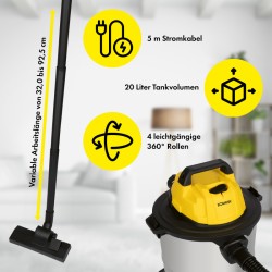 Aspirateur traineau eau et poussière Bomann BS6058CB