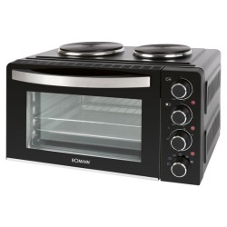 Bomann KK6059CB 28L oven and double hob combination
