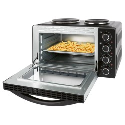 Bomann KK6059CB 28L oven and double hob combination