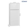 Bomann DT7318-1-white 206L fridge and freezer
