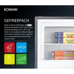 Réfrigérateur et congélateur 206L blanc Bomann DT7318-1-blanc
