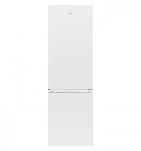 Réfrigérateur et congélateur 269L blanc Bomann KG 184.1 inox/blanc