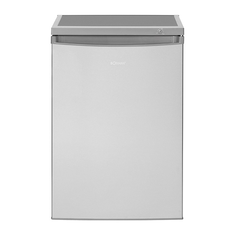 Réfrigérateur avec petit congélateur 120L inox Bomann KS 2184.1 inox