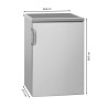 Réfrigérateur 120L Inox Bomann KS2194-1-Inox