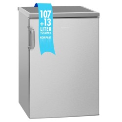 120L stainless steel refrigerator Bomann KS2194-1-Inox