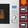 Micro ondes encastrable avec grill Inox Bomann MWG3001HEB