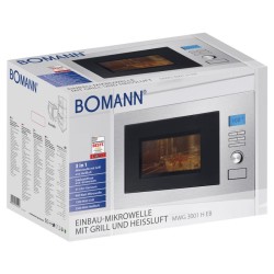 Micro ondes encastrable avec grill Inox Bomann MWG3001HEB