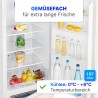 Refrigerator and freezer 268 L White Bomann KG7353-White