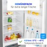 Bomann KG7353 Stainless steel fridge and freezer 268L