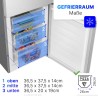 Réfrigérateur et congélateur 268L Inox Bomann KG7353-Inox