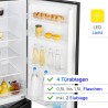 Bomann KG7353-Black 268L fridge and freezer