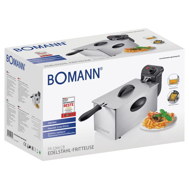 Bomann FR 2264 CB 3L stainless steel fryer