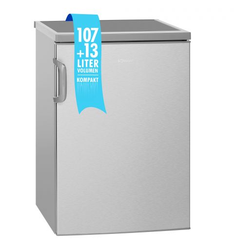 Réfrigérateur 120L Inox Bomann KS 2194.1 Inox
