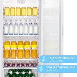 Réfrigérateur pour boissons 244L Blanc Bomann KSG7289-Blanc