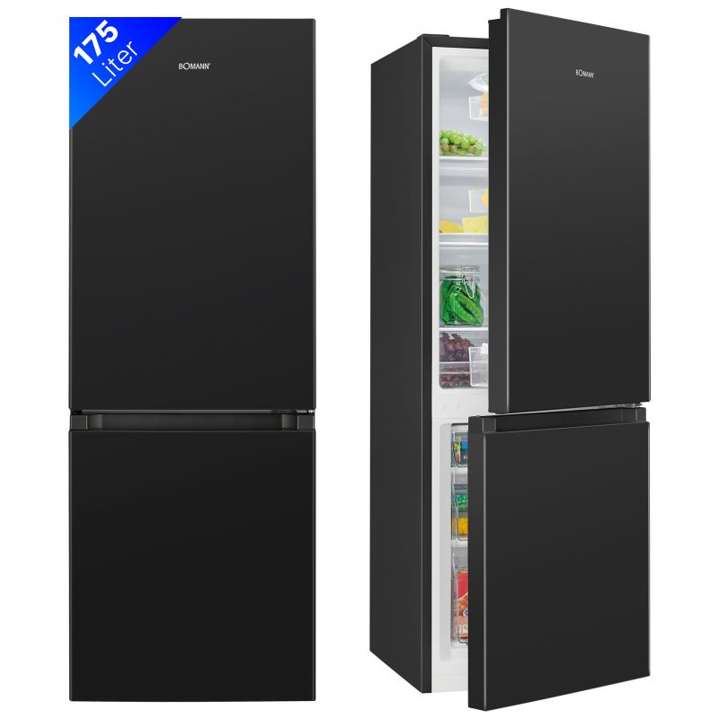Réfrigérateur et congélateur 175L Noir Bomann KG 7352 Noir