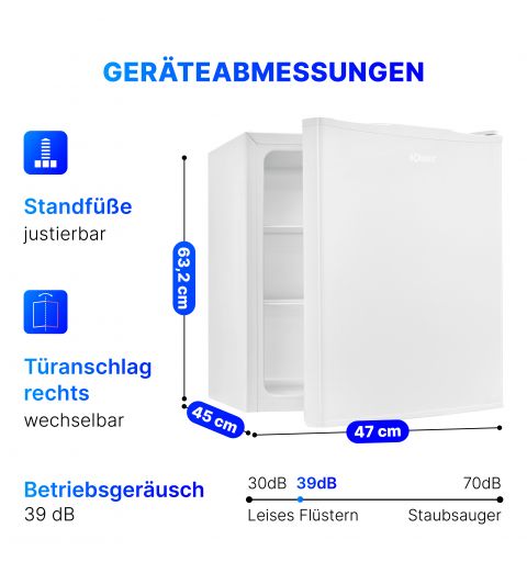 Refrigerator 58L White Bomann KB 7347 White