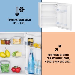 Réfrigérateur 58L Blanc Bomann KB7347-Blanc