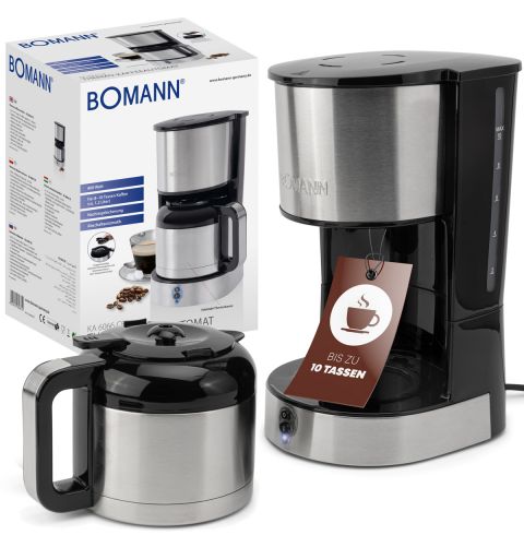 Thermos coffee maker 1,2L Inox Bomann KA 6066 CB Inox