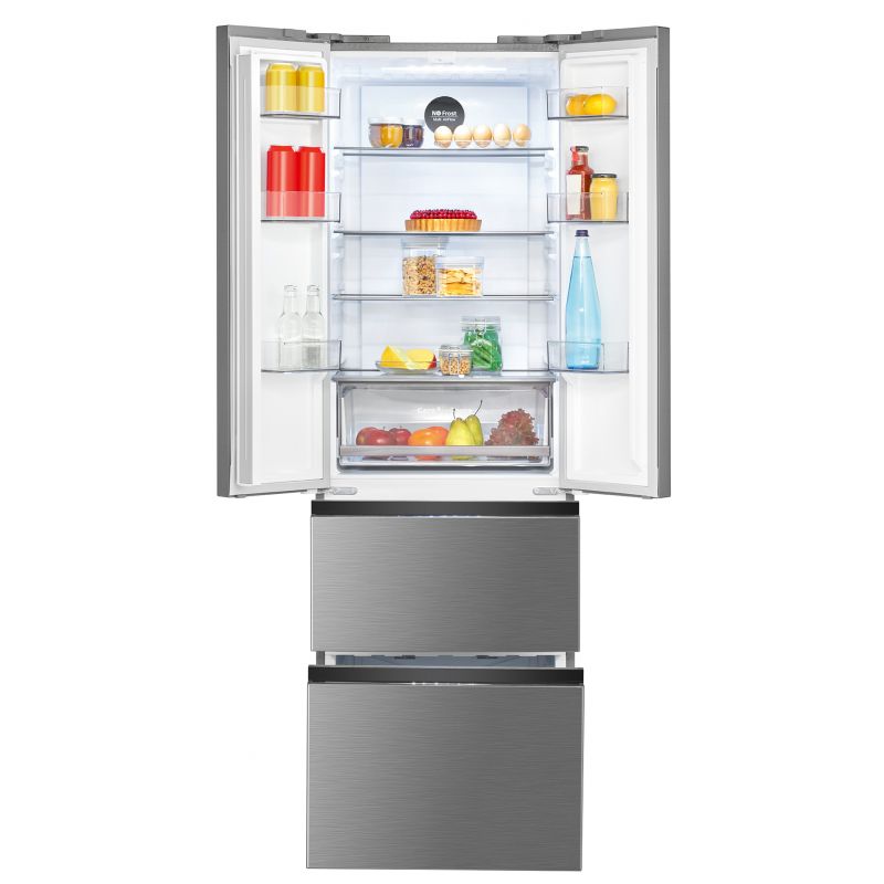 Réfrigérateur et congélateur 400L Inox Bomann KG 7354 Inox