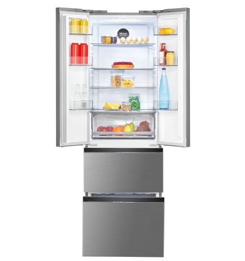 Réfrigérateur et congélateur 400L Inox Bomann KG 7354 Inox