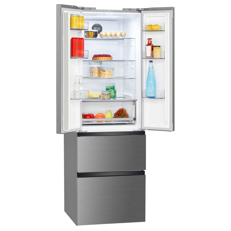 Réfrigérateur et congélateur 400L Inox Bomann KG 7354 Inox