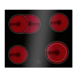 Bomann EHBC7937-black 4 hob glass ceramic built-in cooker with 56L oven