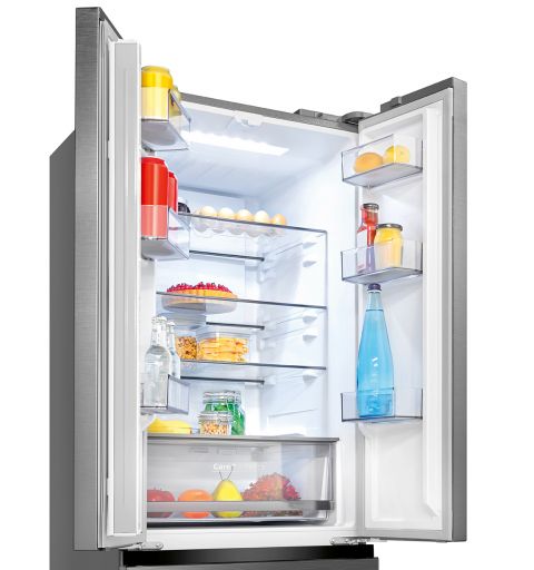 Réfrigérateur et congélateur 400L Inox Bomann KG 7354 Inox